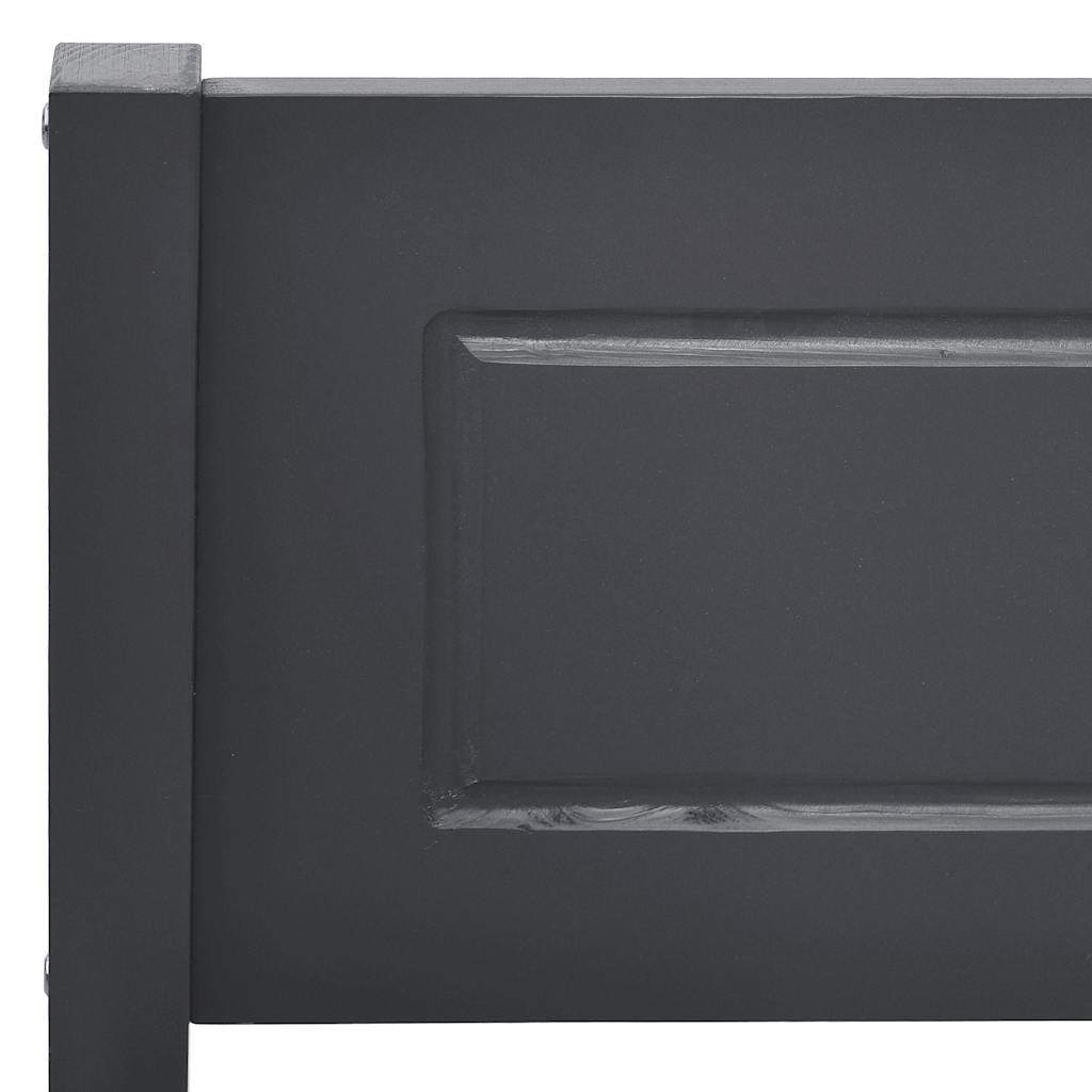 Cadre de lit sans matelas en bois massif de pin gris 160 x 200 cm - 5