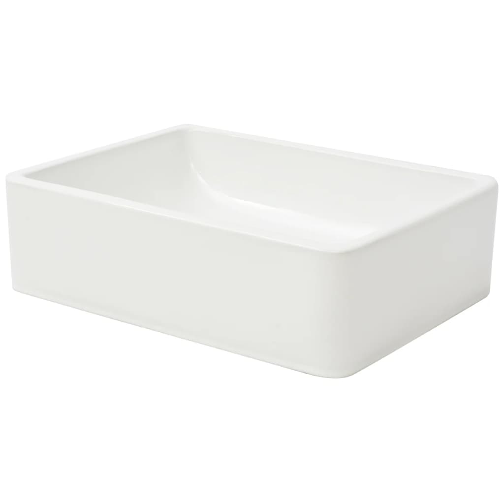 Lavabo in ceramica lavamani lavabo per bagno wc 41 x 30 cm bianco 02_0002526 - 2