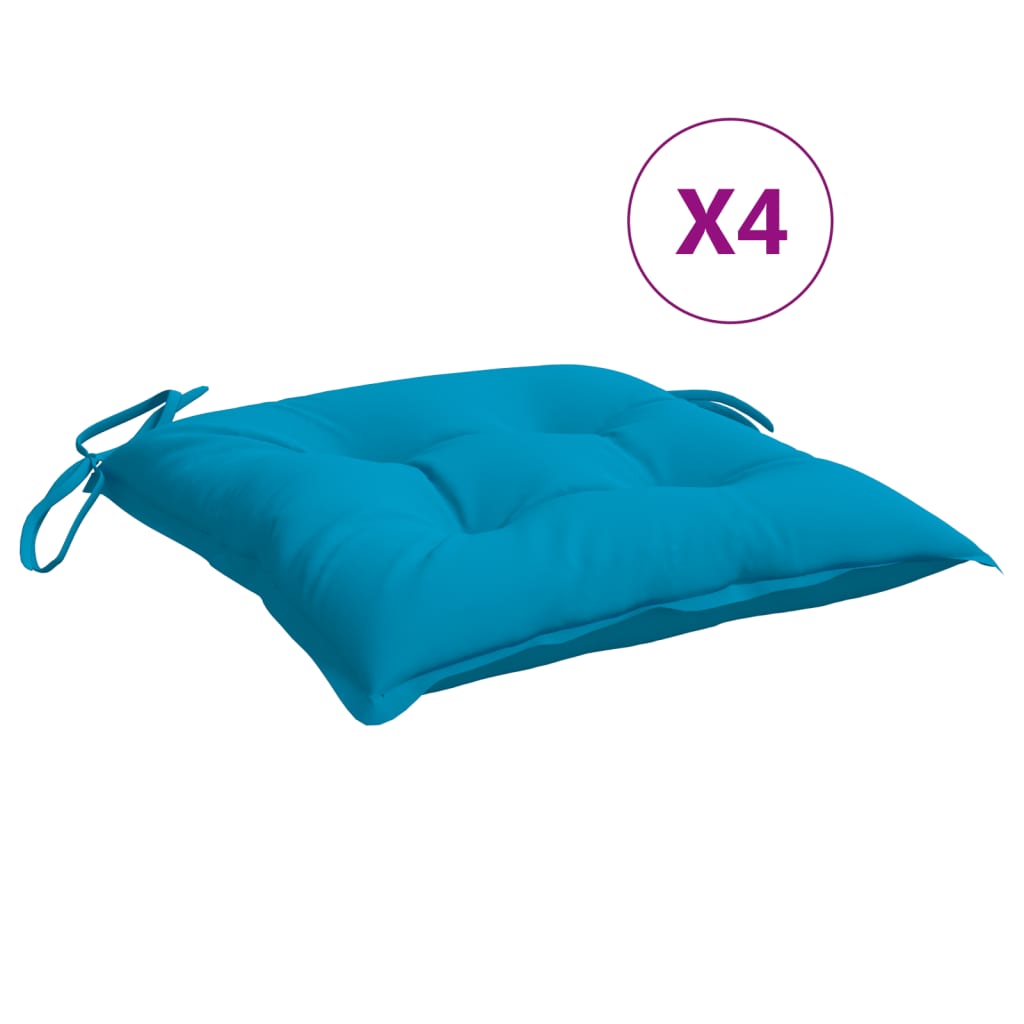 Maison Exclusive - Coussins de palette lot de 4 bleu clair 50x50x7 cm tissu oxford - 2