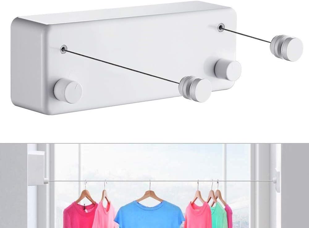 Étendoir Mural Sèche-Linge Mural Extensible Repliable Compact Et En Étendoir Mural Sèche-Linge Mural Extensible Repliable Compact Et En