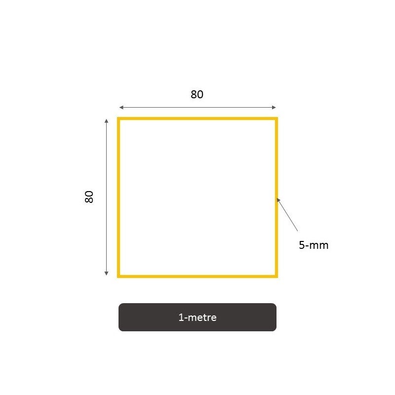 Tube Carré En Acier Inoxydable Sur Mesure