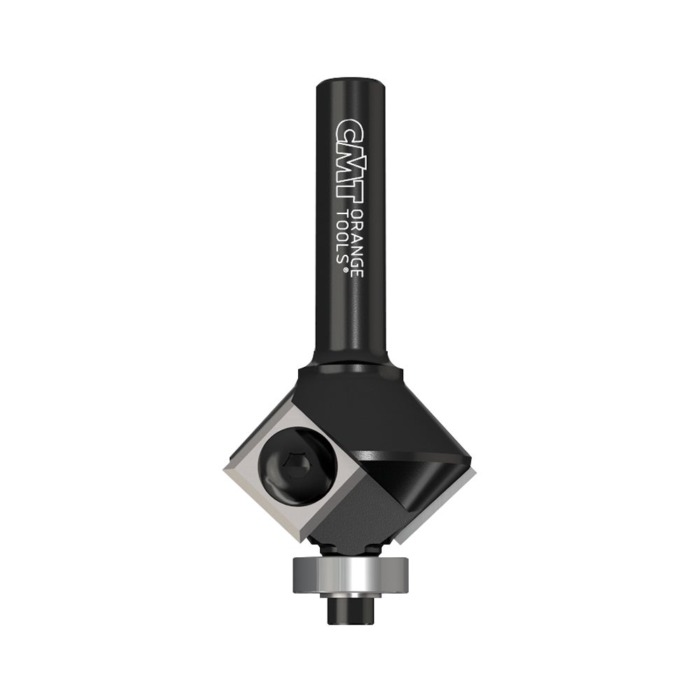 CMT Fraise à Gorge HW Z2 - S=8 D=16x12.7x45 R=8 Pour Travail Du Bois Précis