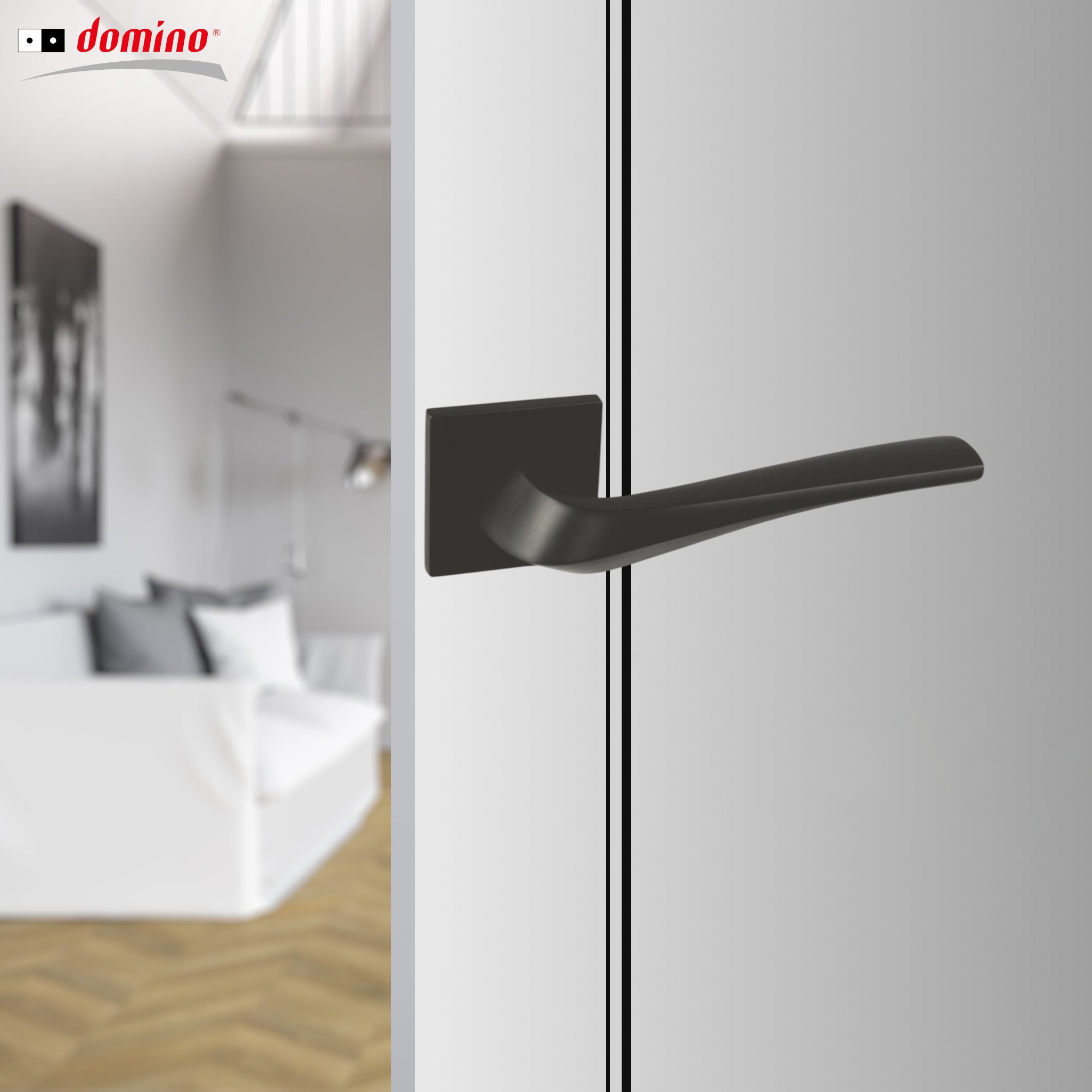 DOMINO Klamka ADEL-QR slim czarna - 2