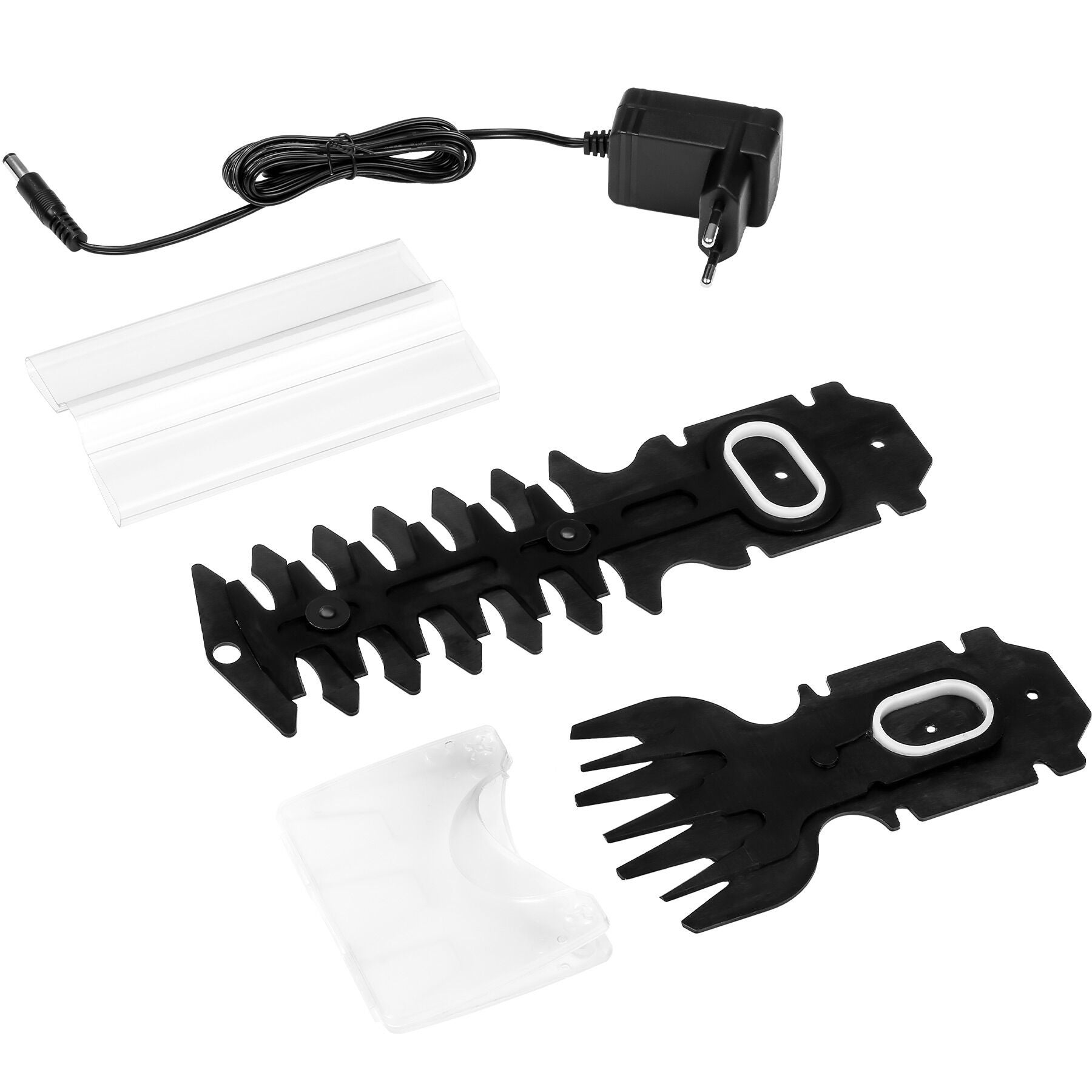 Tagliasiepi elettrico verde 2 in 1 in metallo 2 accessori asta telescopica batteria inclusa TECTAKE - 4