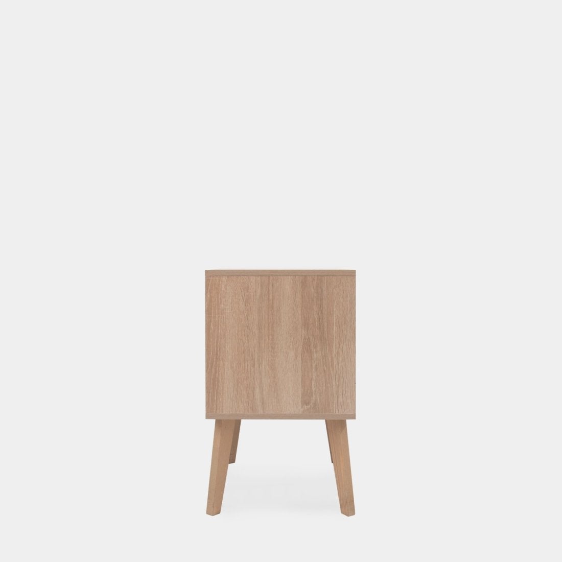 Mesita de noche 2 cajones efecto madera natural 40x50 cm - 9