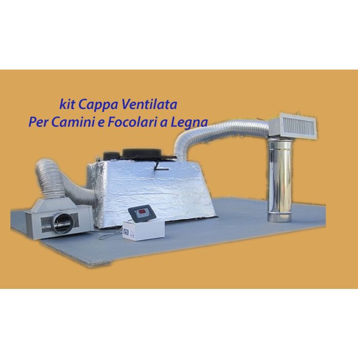 Hotte ventilée pour cheminée et foyers MODÈLE 180 DIMENSIONS L 91 X P 48 X H 44 sortie de