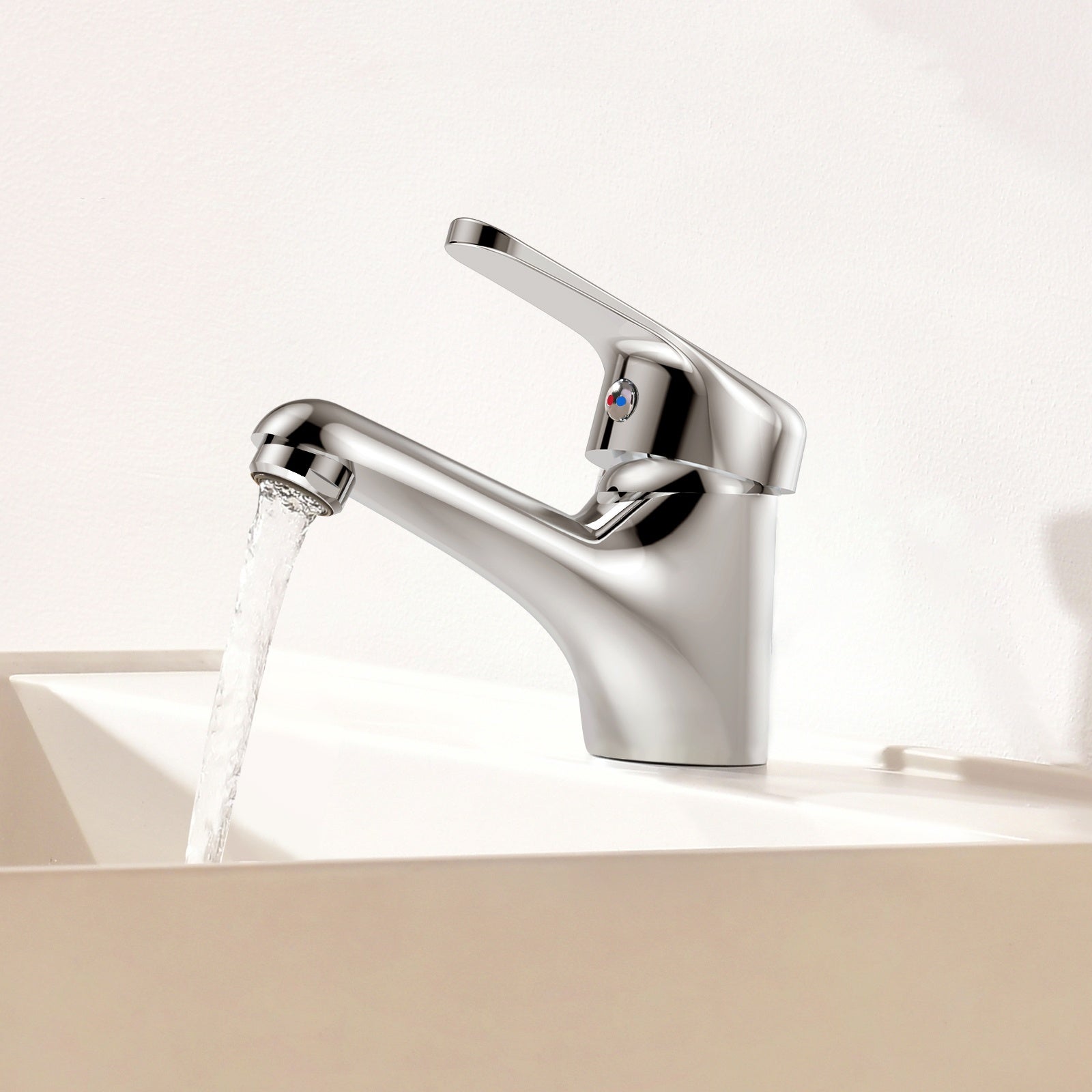 GROHE Robinet Lavabo Wave Cosmopolitan - Mitigeur Chromé Avec Tirette Vidage Et Bonde, Économique Et Élégant