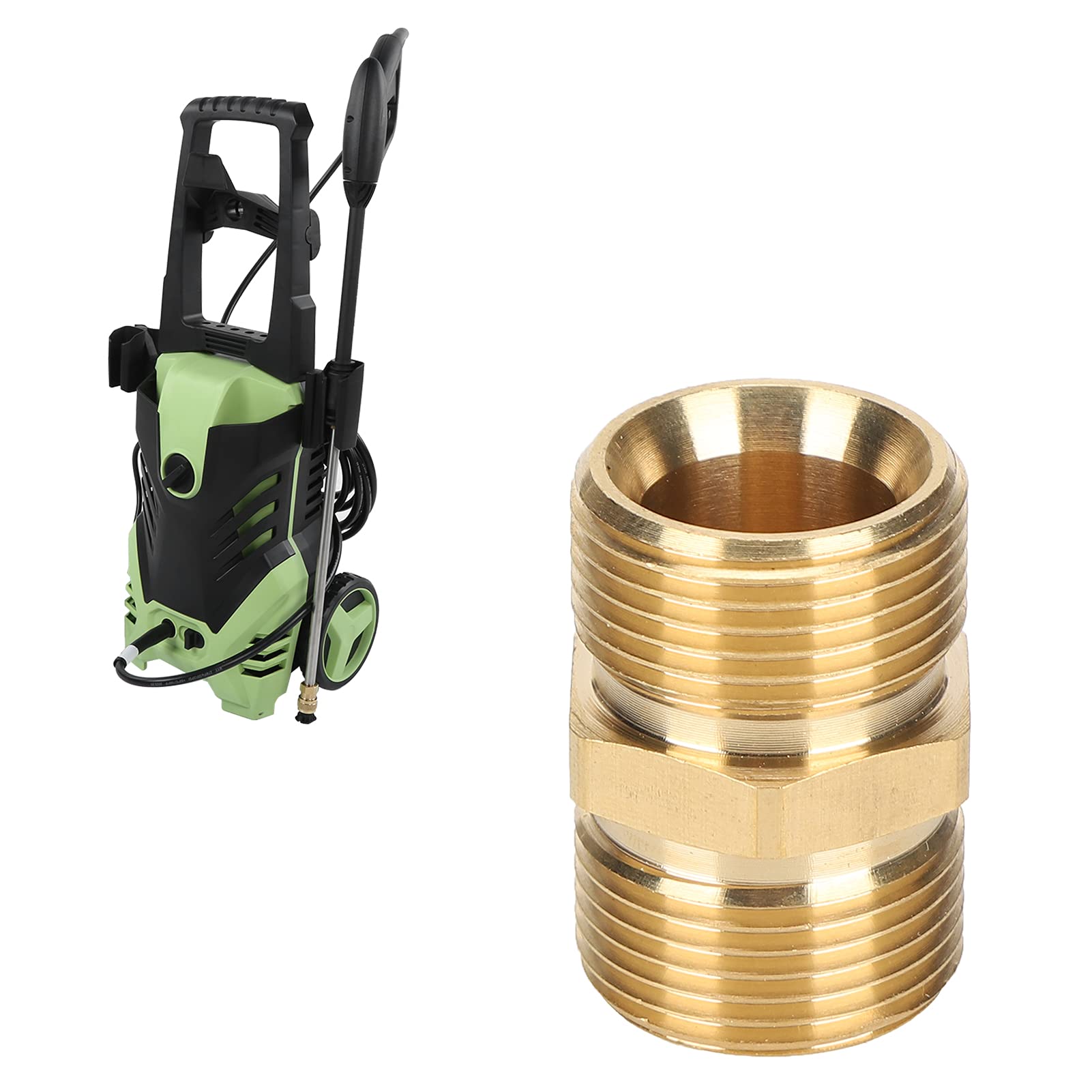 Adaptateur Tuyau Nettoyeur Haute Pression M22 Mâle-Mâle - Laiton, Diamètre Ext 22mm/Int 14mm