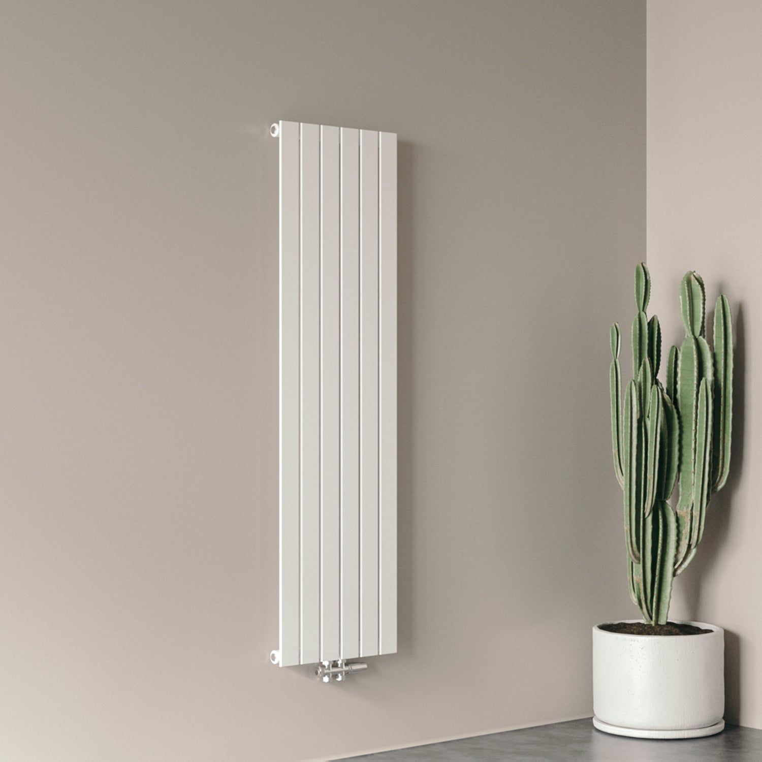 Radiateur eau chaude vertical blanc acier classique basse témperature — free download