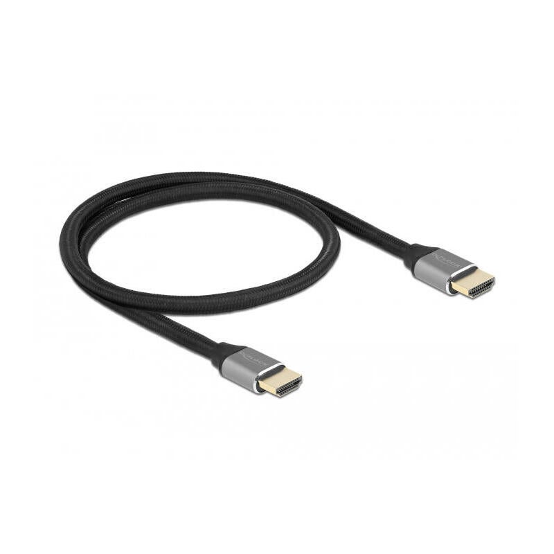 Delock cavo HDMI ad altissima velocit� 48 gbps 8k 60 Hz grigio 0,5 m certificato - 2