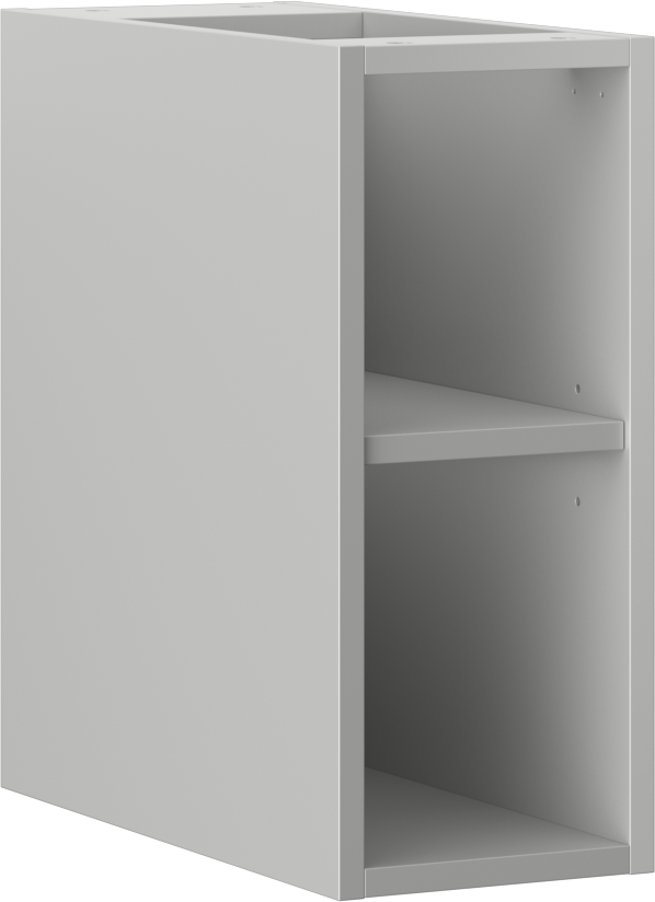 Mexen Box-A szafka otwarta z półką 20 cm, szara mat - 91AX2-0200-470-0-62