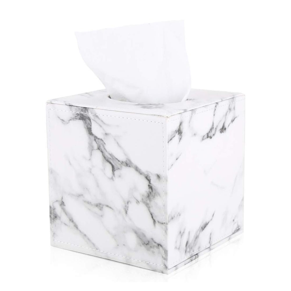 Kwadratowe pudełko na chusteczki (marmurowe)