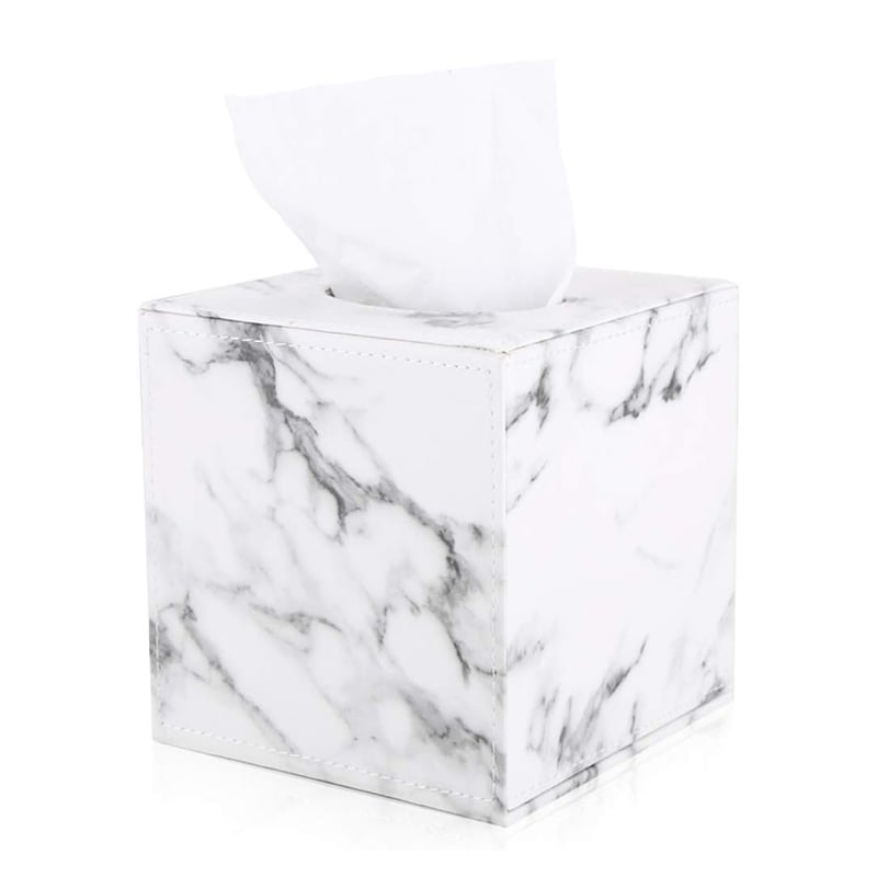 Kwadratowe pudełko na chusteczki (marmurowe)