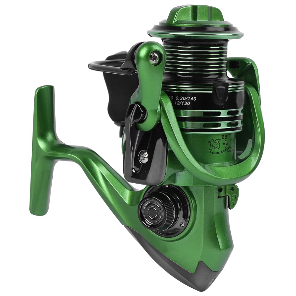 Cuscinetti in lega di alluminio 13 + 1 intercambiabili Mulinello per mano sinistra/destra Tiro lungo Ruota da pesca in mare Accessorio per attrezzatur - 9