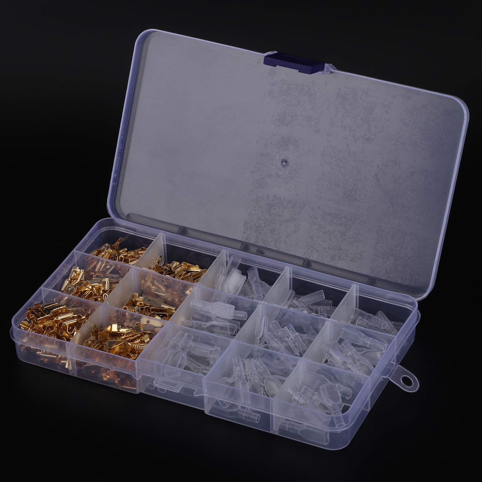 270 pezzi connettori per cavi elettrici terminali maschio femmina forniture industriali 2,8/4,8/6,3 mm - 3