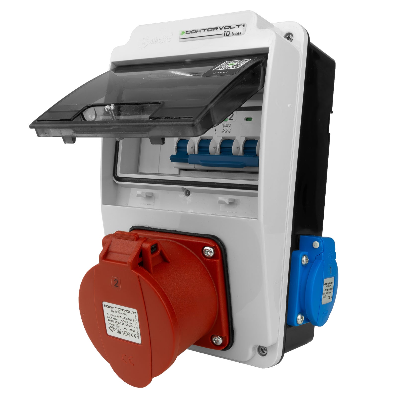 Rozdzielnica budowlana XS-S 32A 2x230V IP44 gniazda Doktorvolt DV-5060-D