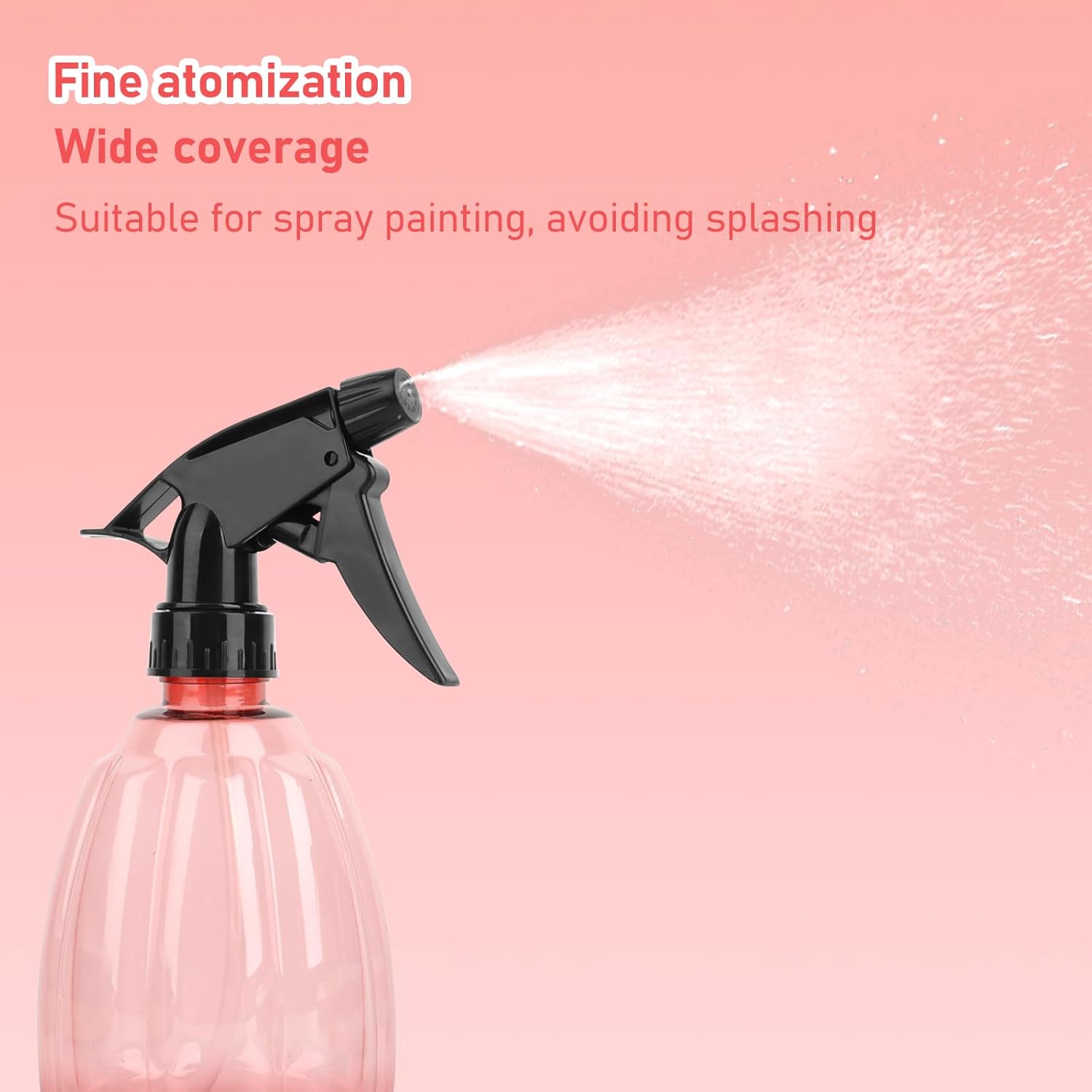 3PCS 500ML Flacons Pulverisateur Vaporisateur Bouteilles en Plastique, Spray Réutilisable, Bouteille Vaporisateur d'Eau, Flacon Pompe Vides pour Netto - 4
