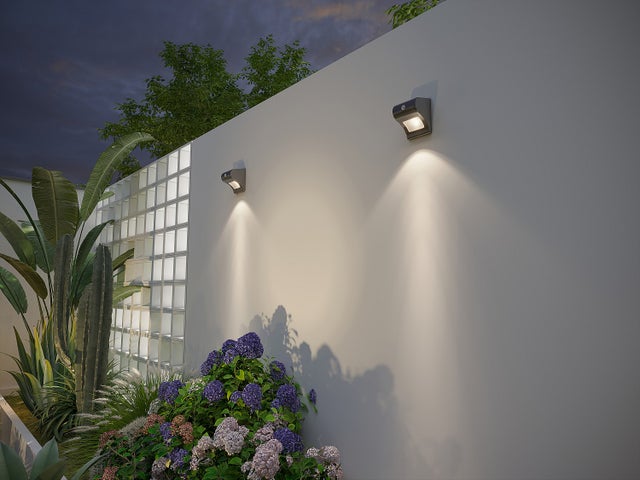 Applique murale extérieure solaire à détecteur de mouvements - 30 lumens - NYALA