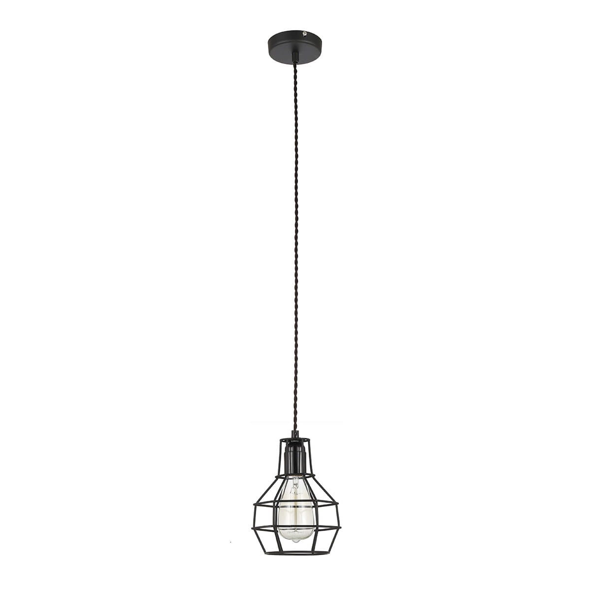 Lampa sufitowa wisząca Constantin czarna 1xE27x60W nowoczesna wym: 100 x 13,5 x 13,5 cm metal Italux