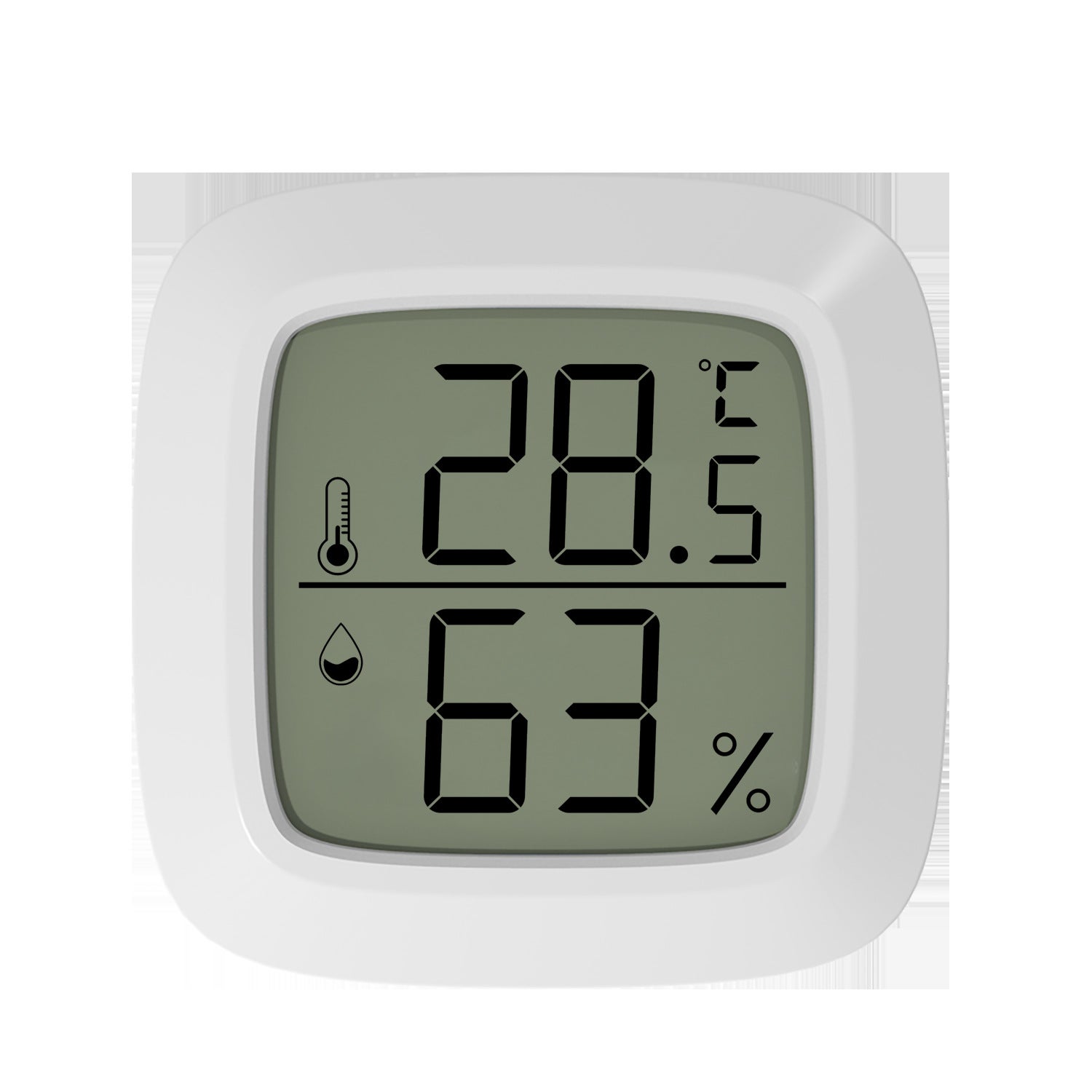 Igrometro Termometro Digitale Da Interno - Schermo Grande 3.34", Orologio, Con Supporto - Foto 11