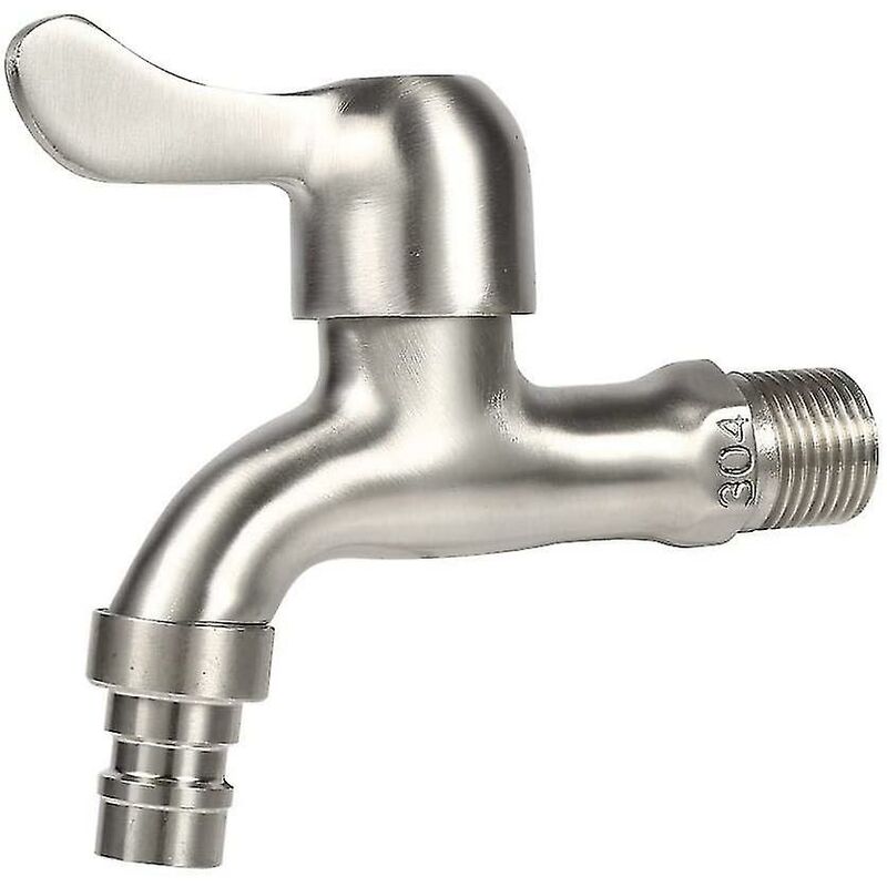 CREA Robinet de jardin en acier inoxydable 304, robinet d'eau mural extérieur robuste et durable (g 1/2'' ) - 2