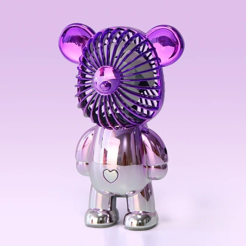 Mini Ventilateur Portable Lumineux LED – Moulin à Vent Coloré, 64 Effets Lumière, USB Rechargeable Enfant & Adulte