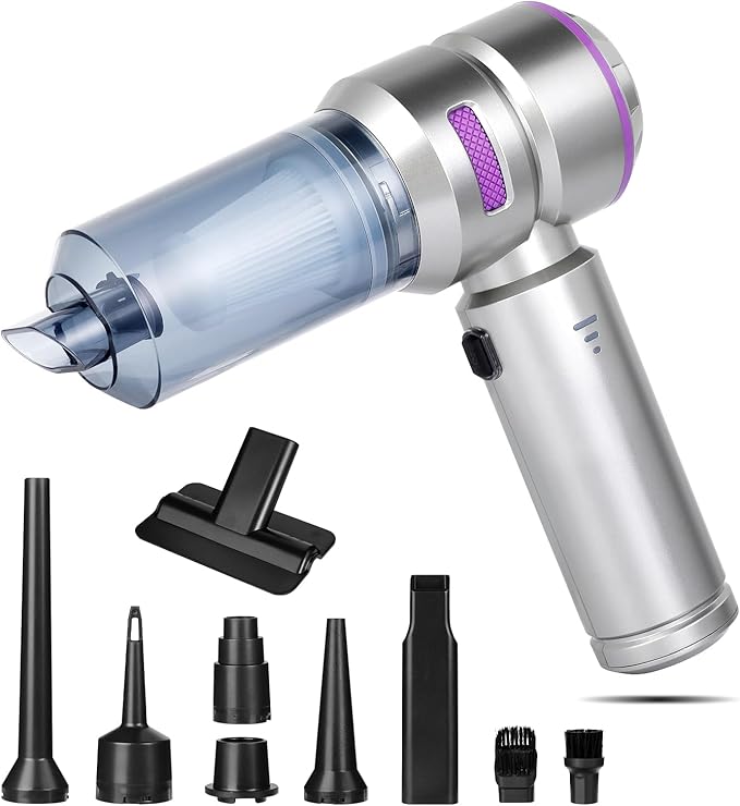 Aspirateur À Main Sans Fil 16000Pa Aspirateur De Voiture Cheveux Animaux 120W Aspirateur