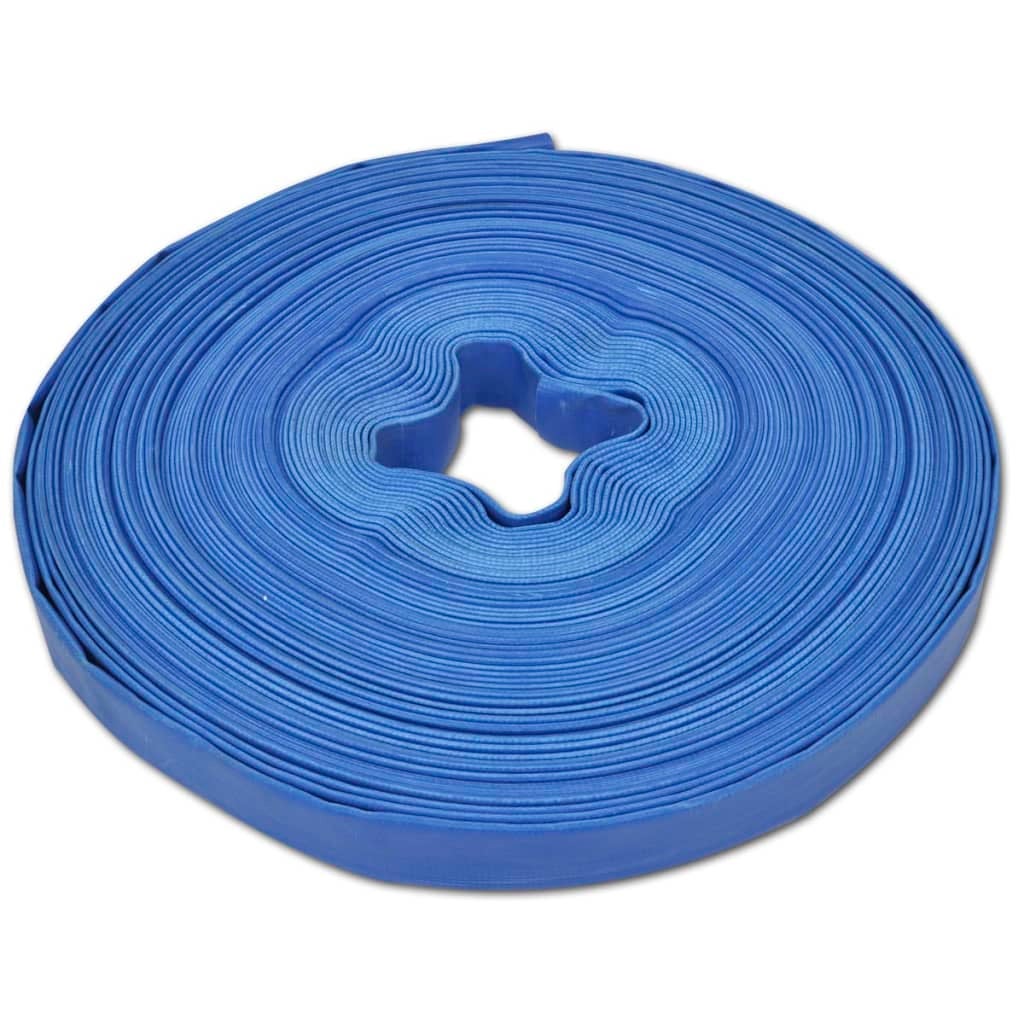 Manguera plana 50 m 1 pulgada pvc