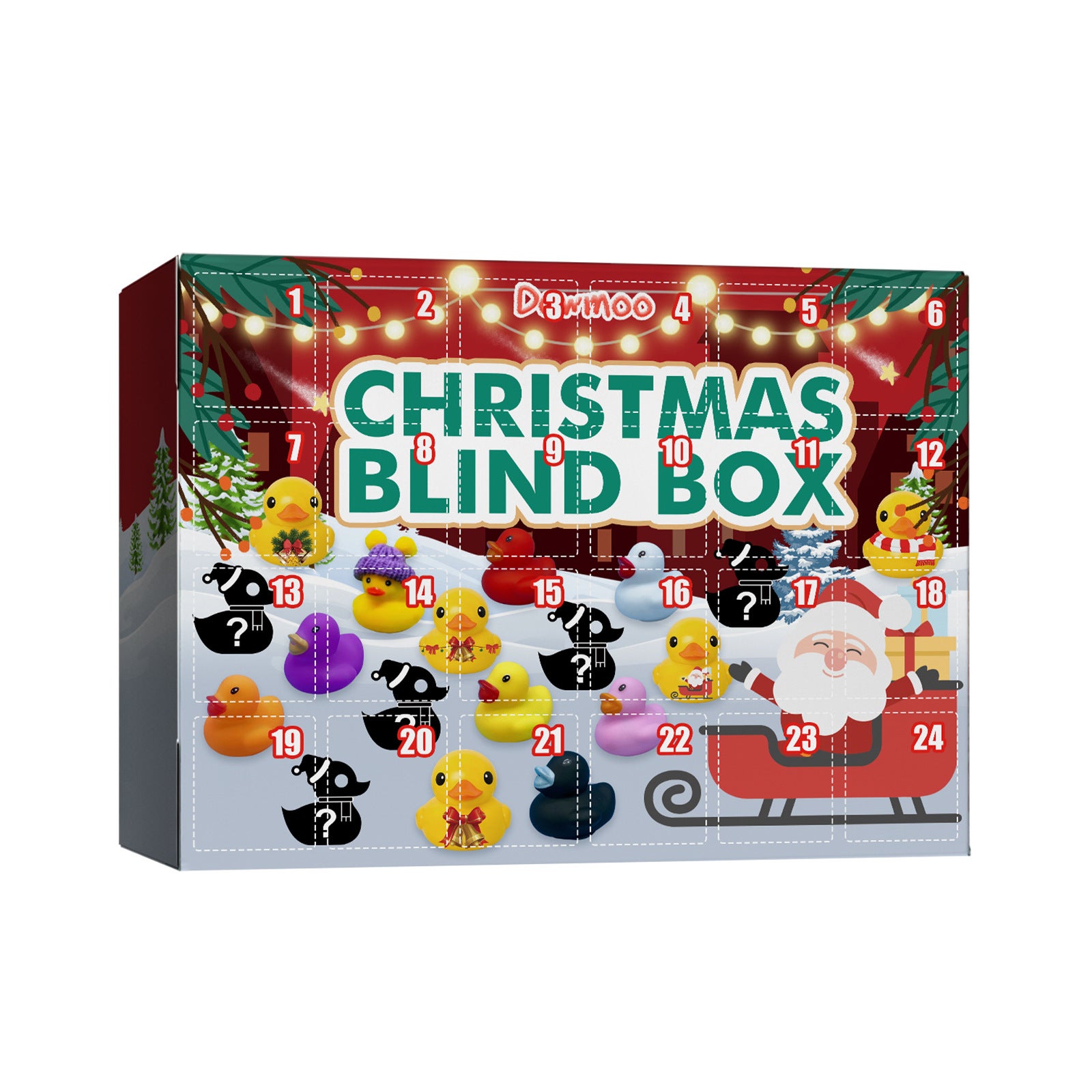 Toyland® Bougie de Noël Traditionnelle de l'Avent Compte à rebours pour Noël - 1 fournie (BLANC Toyland® Bougie de Noël Traditionnelle de l'Avent Compte à rebours pour Noël - 1 fournie (BLANC
