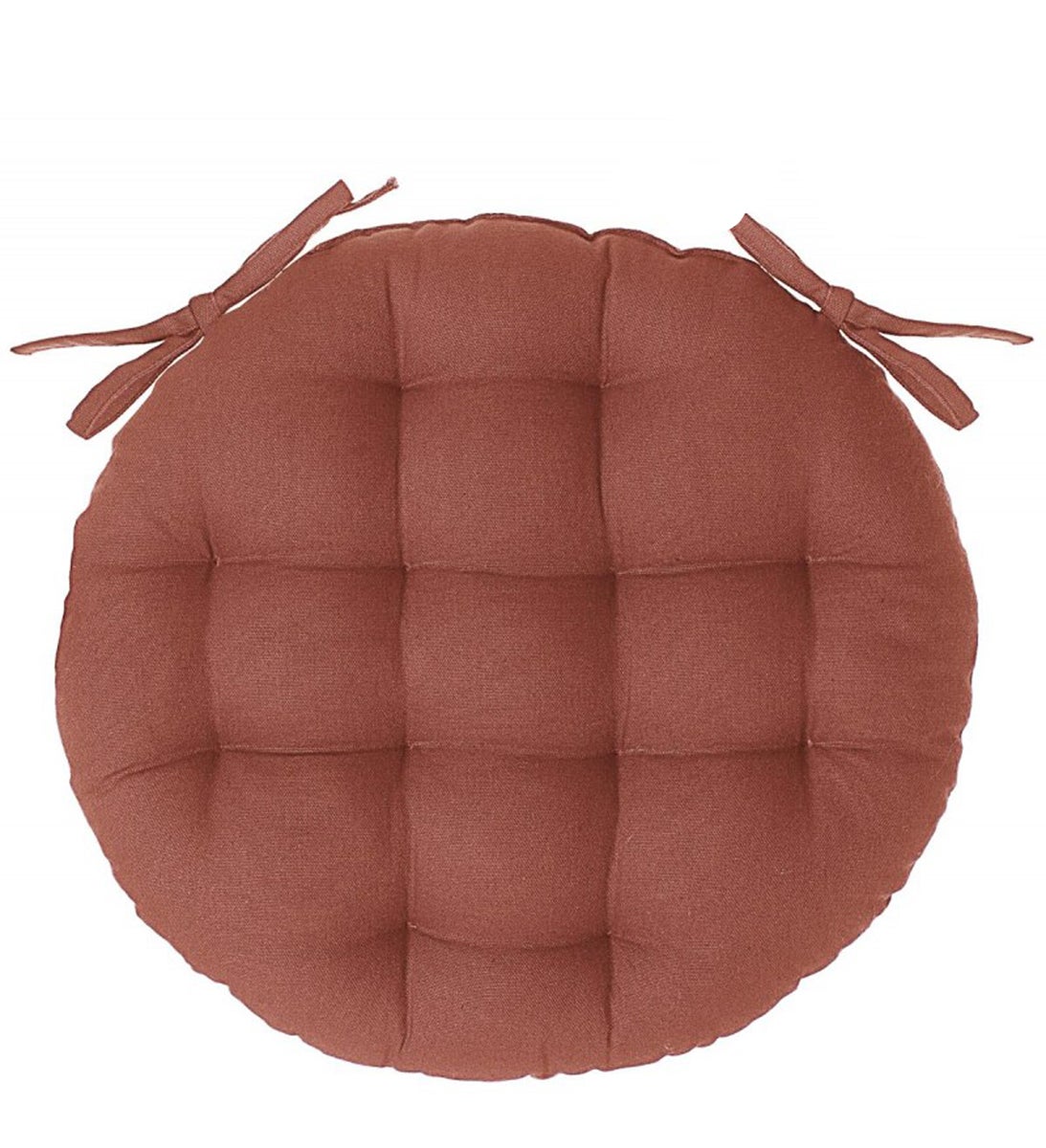 Lot De 4 Coussin De Chaise Ronde 40 Cm - Galette De Chaise Épaisse Et Confortable Pour Salle à Manger, Cuisine, Bureau Ou Jardin - Doux Et Respirant