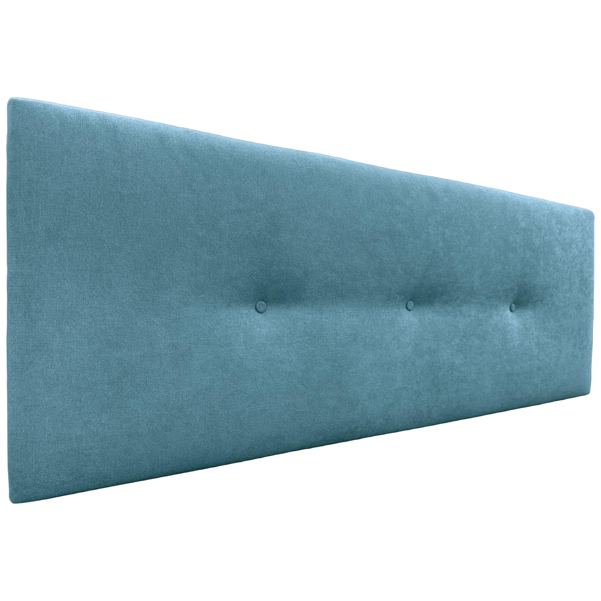 Dhome cabecero de tela aqualine liso con botones 160x50cm camas 150/160 - turquesa