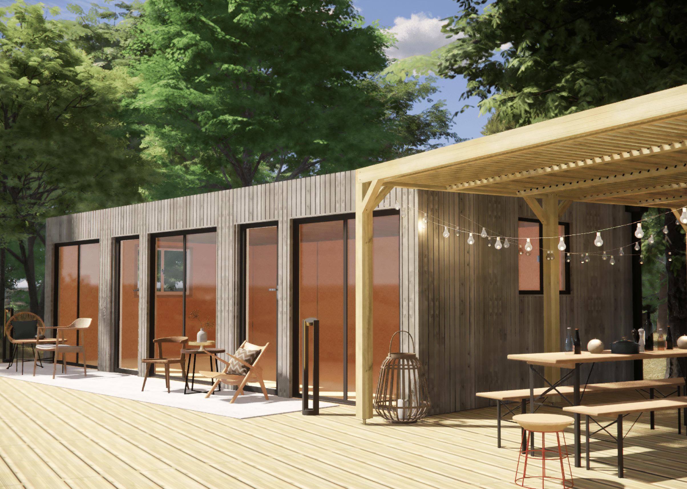 Studio de jardin indépendant en bois 8,8 x 5,7 x 2,7 m avec plancher isolé - 6