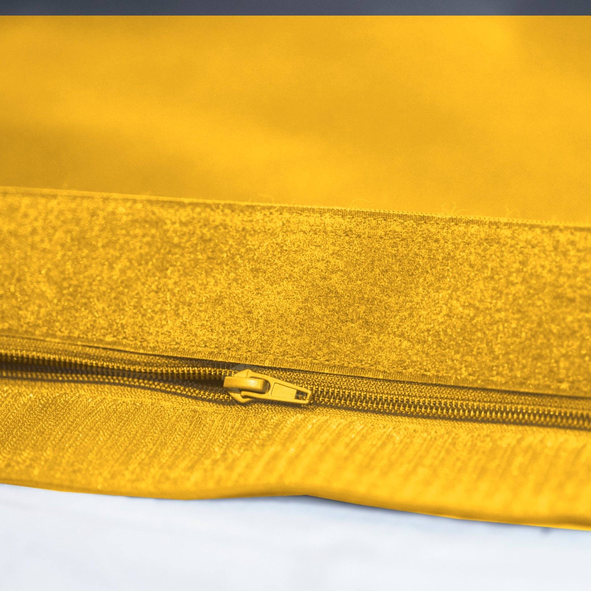 Housse pour Pouf Géant XXL 180x140cm Intérieur et Extérieur - Jaune miel - 5