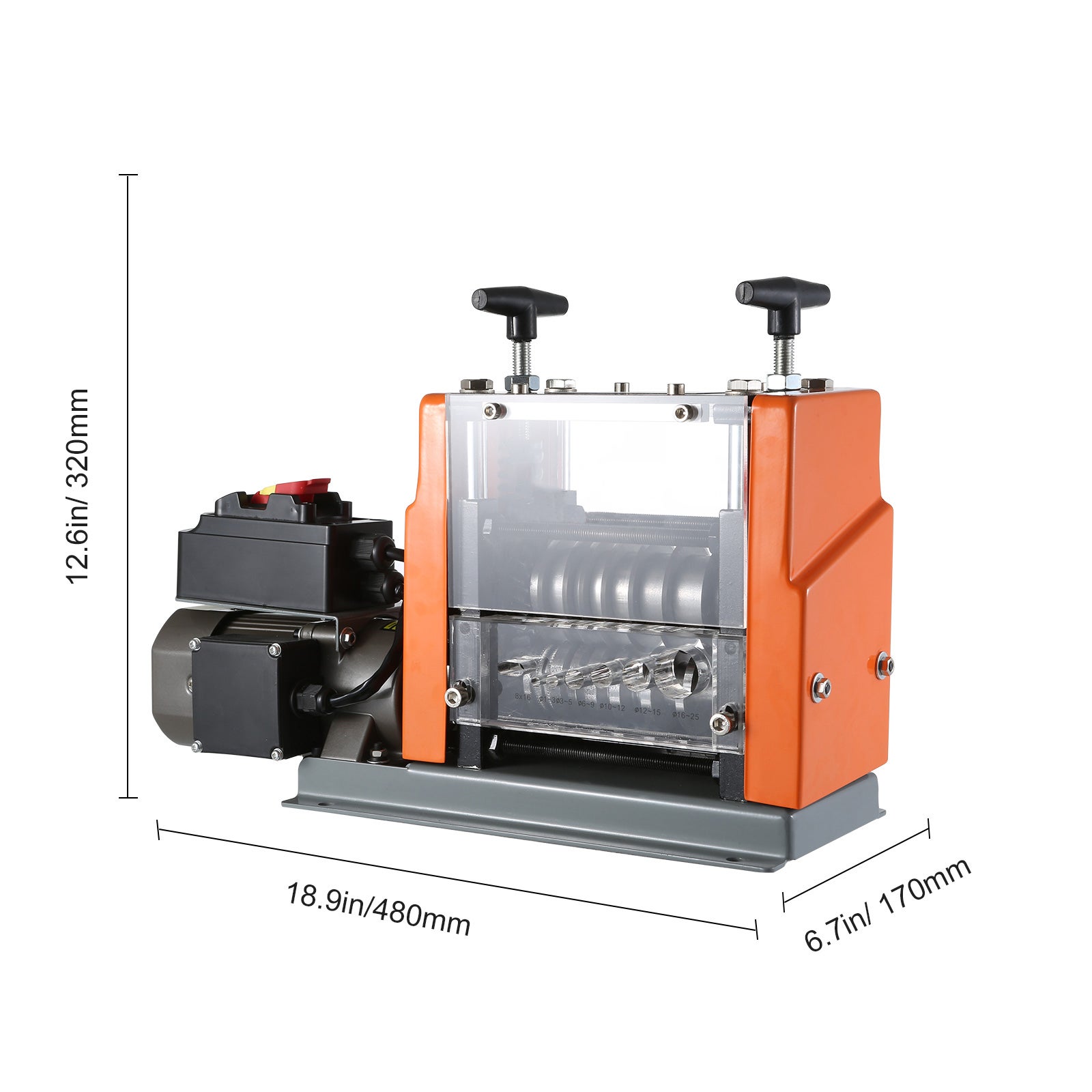 Machine à dénuder les fils automatique,SucceBuy dénudeur de câbles électriques de 0,06'' à 0,98'',60 W,éplucheur de fils avec référence profondeur - 2
