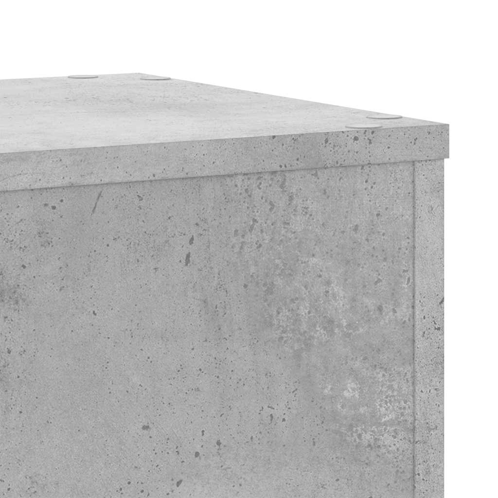 Supports pour plantes 2 pcs gris béton bois d'ingénierie - 5