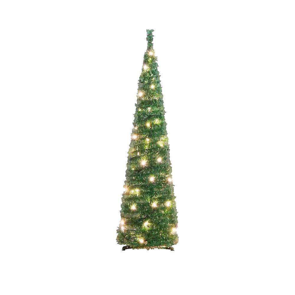 Sztuczna choinka vidaXL 120 cm z 50 diodami LED i 8 trybami oświetlenia