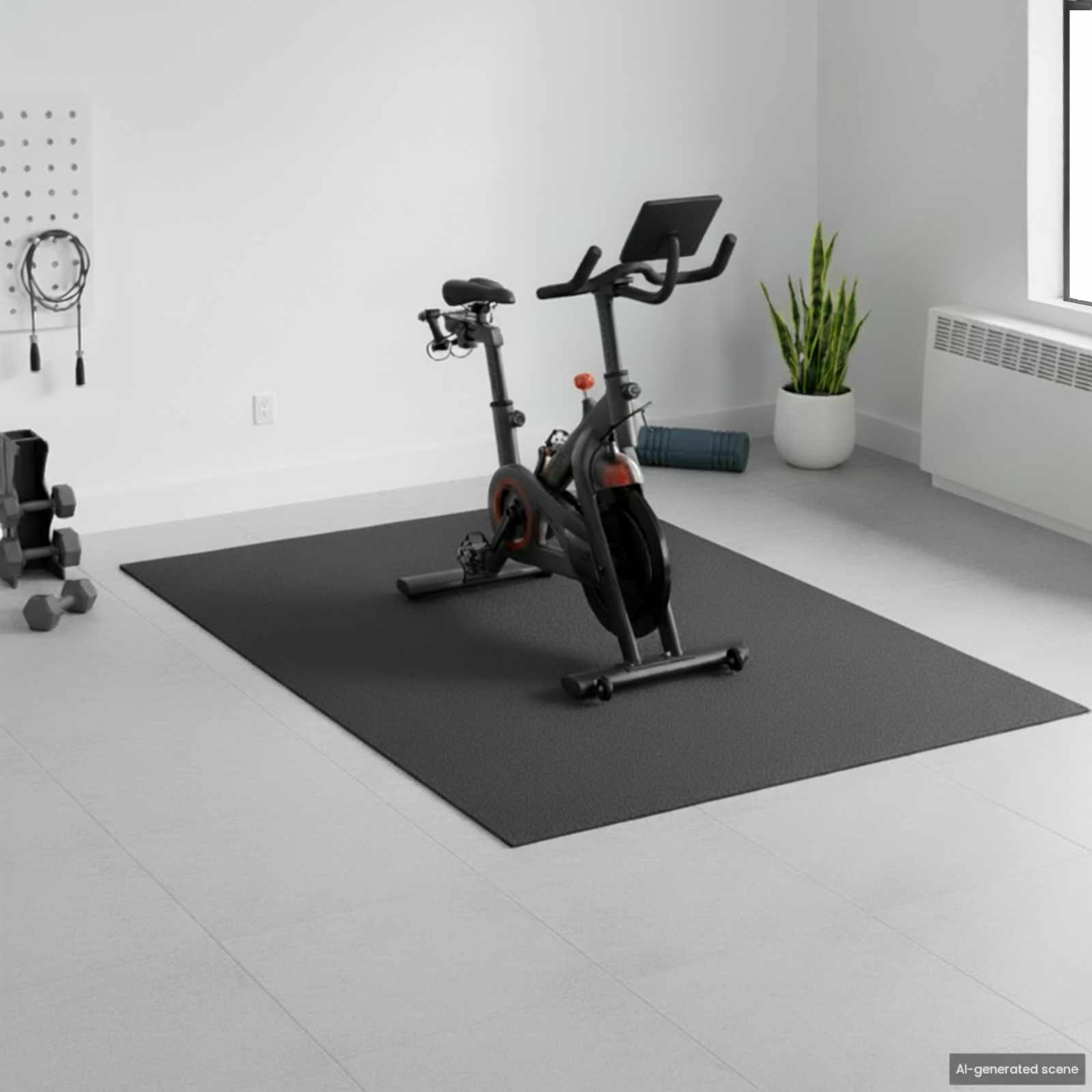 Almohadilla de protección deportiva negro 213 x 152 x 0,6 cm
