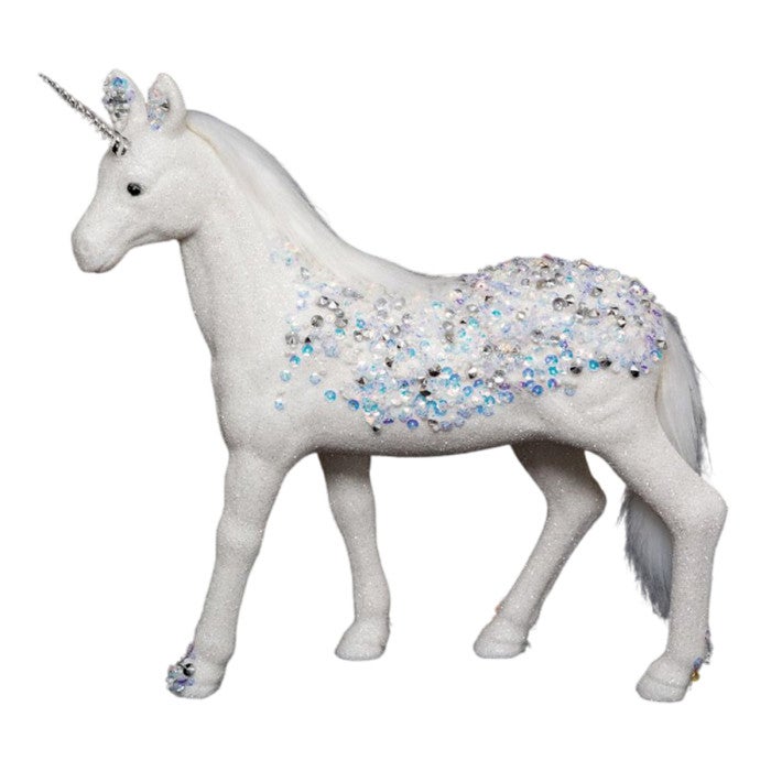 Chemise Justice Fille Taille 8 - Marron, Blanc, Paillettes Licorne - NEUVE Avec étiquettes