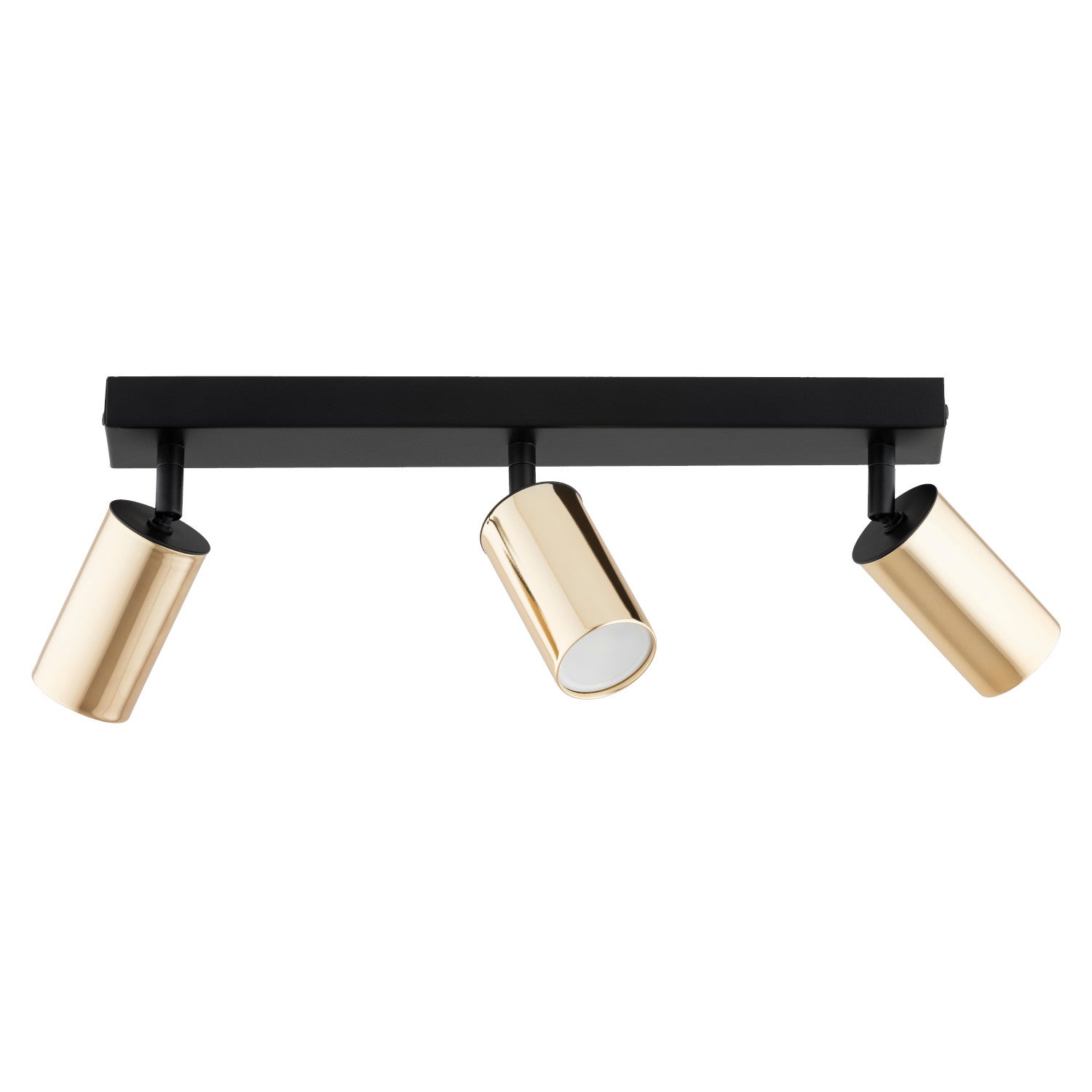 Reflektor sufitowy spot natynkowy Atlet listwa złoto-czarny 3xGU10x10W wym: 16 x 40 x 6 cm metal Alfa