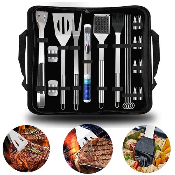 narzędzi do grillowania termometr szczotka do czyszczenia szpilka do kukurydzy solniczka widelec do grilla łopatka odpowiednie grillowania kempingu