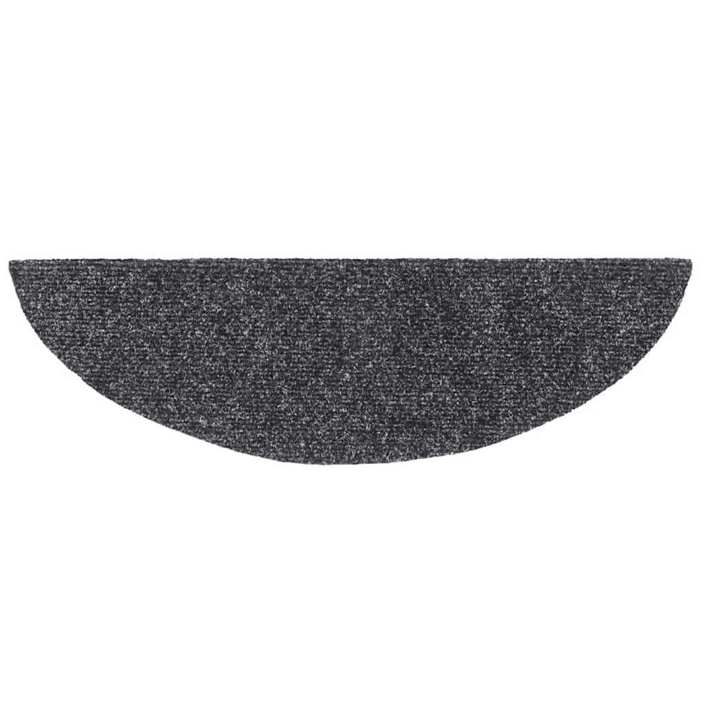 Tapis d'escalier auto-adhésifs 30 pcs gris foncé 56x17x3 cm - 4