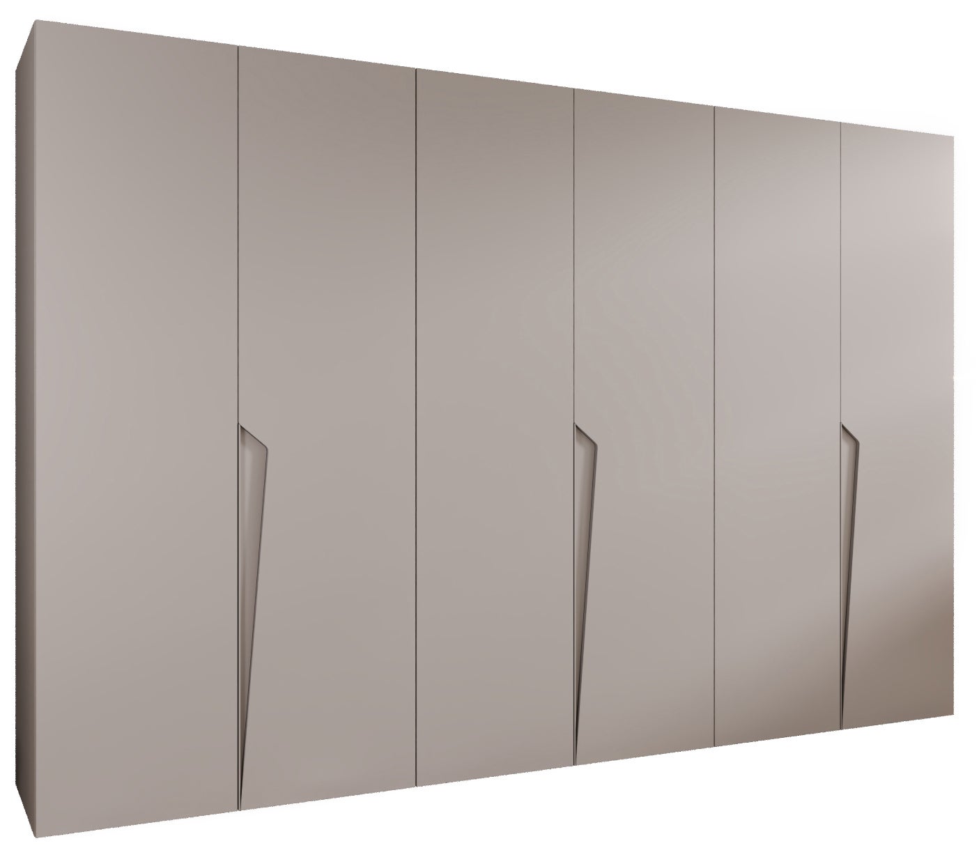 Szafa uchylna otwierana Piano 1 300 (100x3) x 52 x 202 cm kaszmir + u. kaszmir