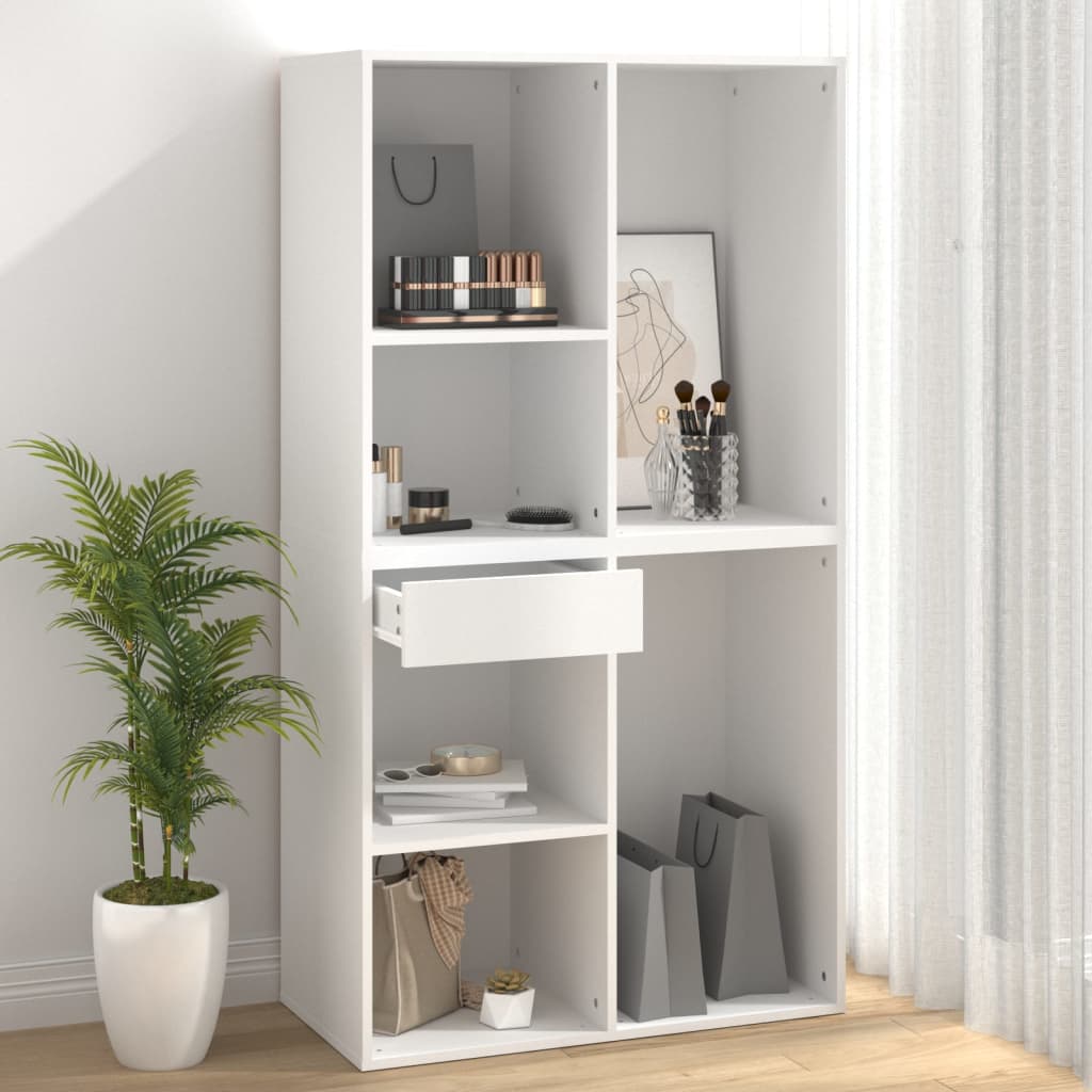 Armário de maquiagem em compensado branco 80x40x75 cm - COMFORTXL - 4