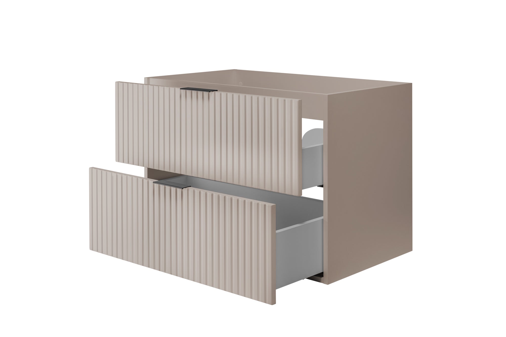 Meuble suspendu sous lavabo FLOW cachemire 80 cm - 4