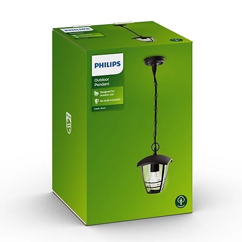 Lampa wisząca Lustre Creek, Noir, aluminium, E27, IP44, 820 mm x 175 mm x 175 mm - 4