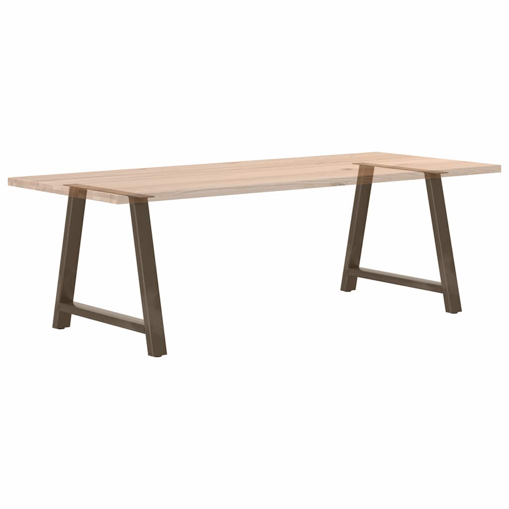 Maison Exclusive - Pieds de table à manger en forme de A 2 pièces 90 x (72-73) cm Acier - 8