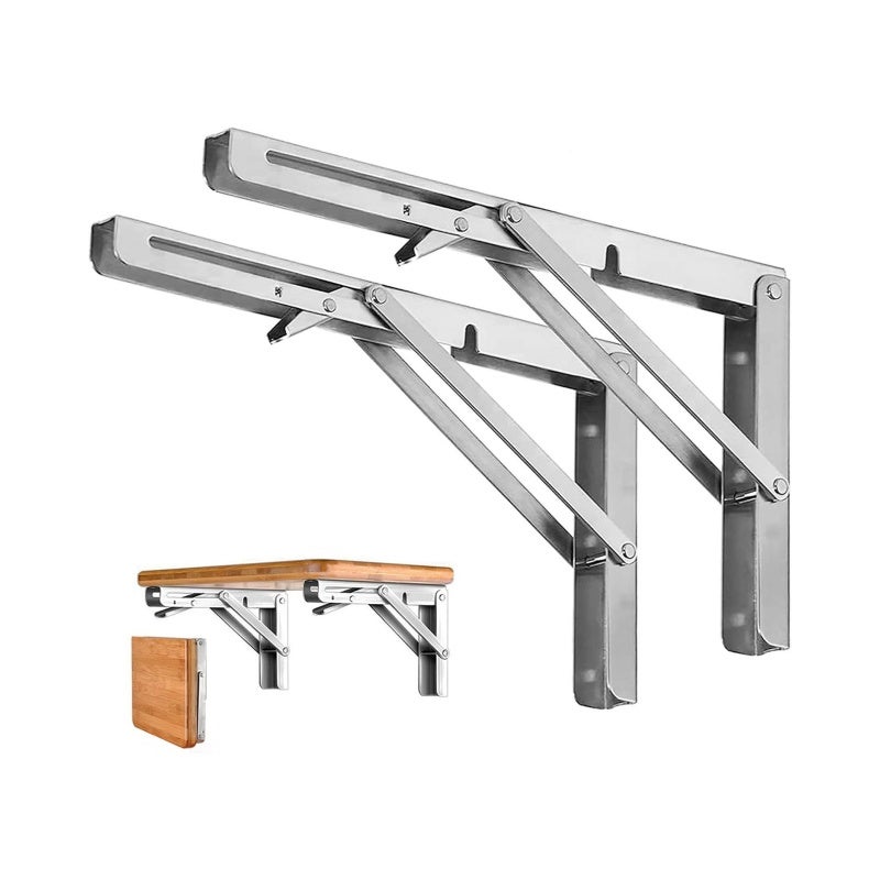 2pcs Étagère murale Pliante, Equerre Support Etagere, Support Pliant en ...