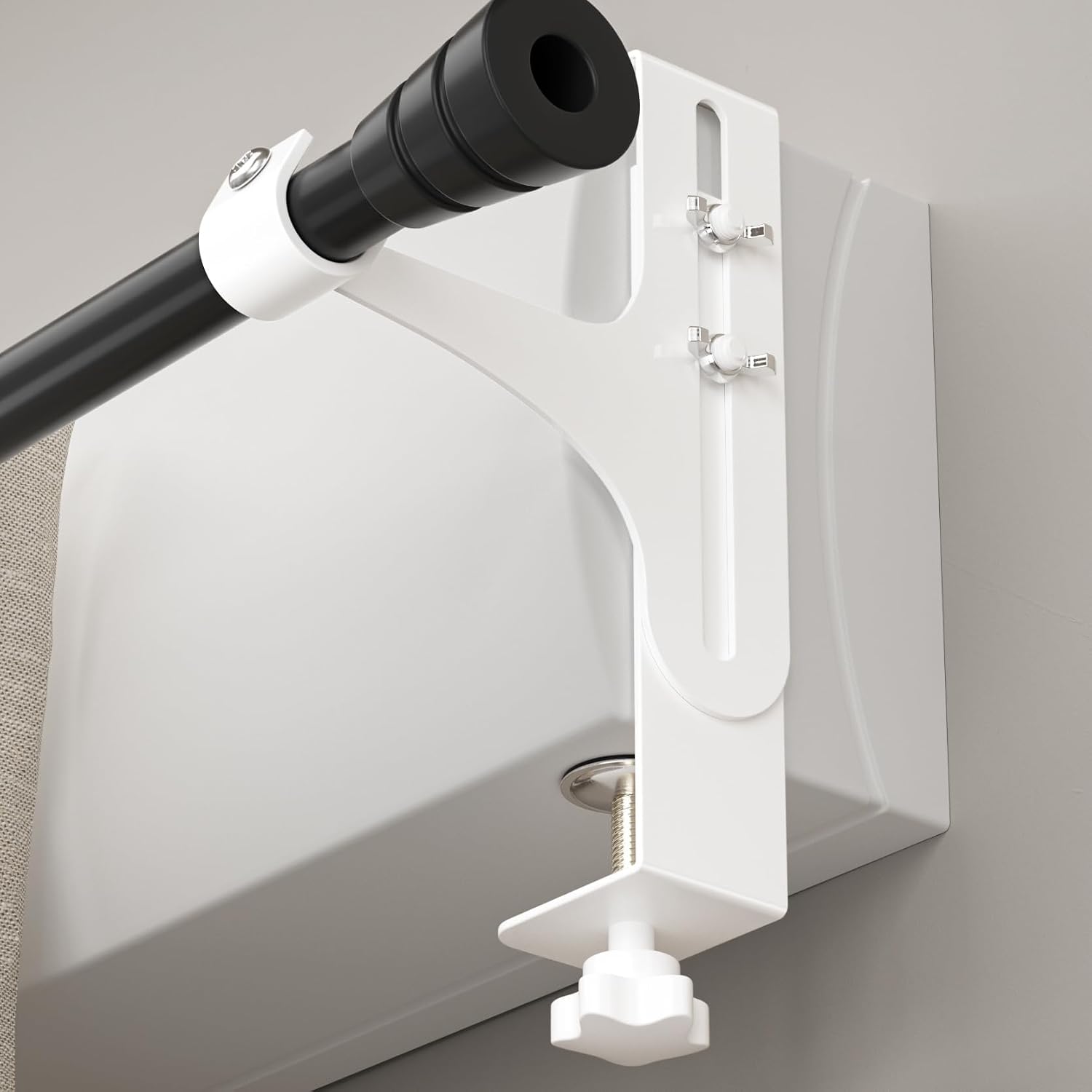 Lot de 2 supports de tringle à rideaux sans perçage pour coffre de ...