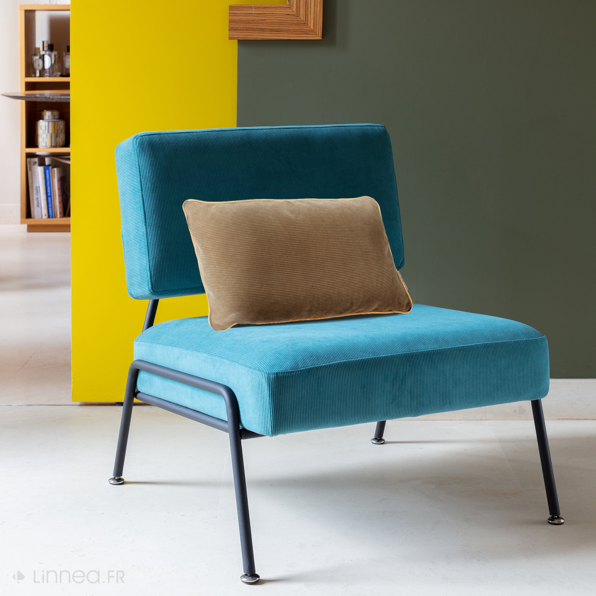 Housse de coussin 65x65 cm STARSKY Bleu Azur - 7