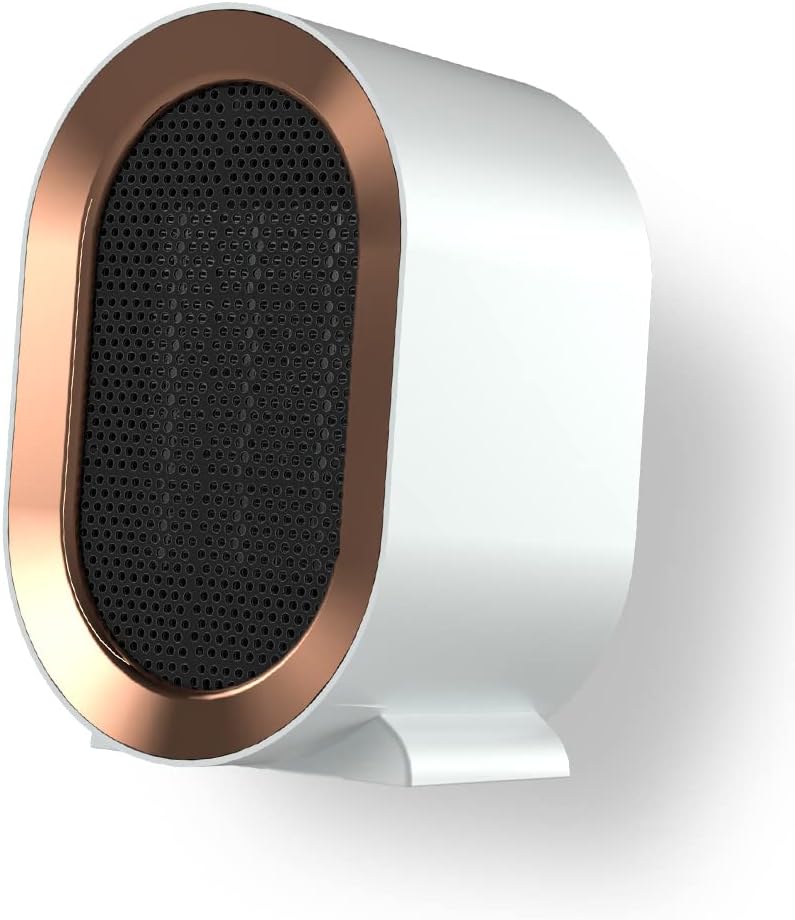 Ogrzewacz elektryczny do wnętrz, mały przenośny ogrzewacz do użytku domowego, z zabezpieczeniem przed przegrzaniem i przewróceniem, biały - 7